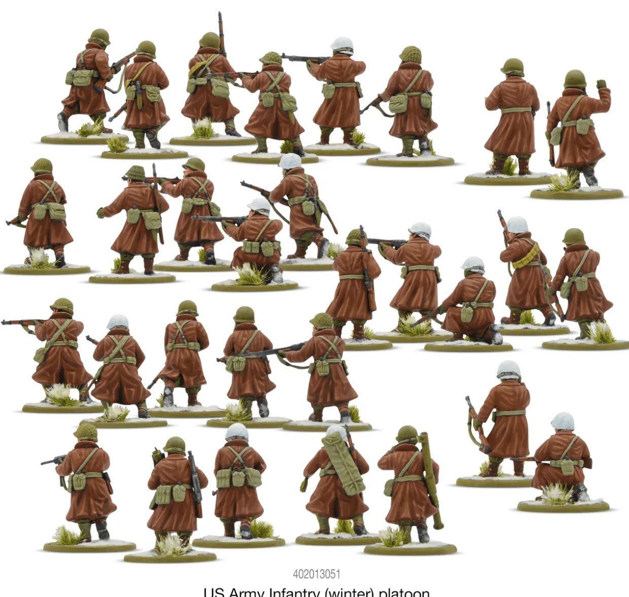Warlord Games 28mm Bolt Action - US Forces - Army Infantry in Winter Uniform 1942-1945
