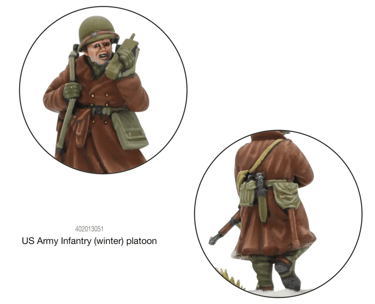 Warlord Games 28mm Bolt Action - US Forces - Army Infantry in Winter Uniform 1942-1945