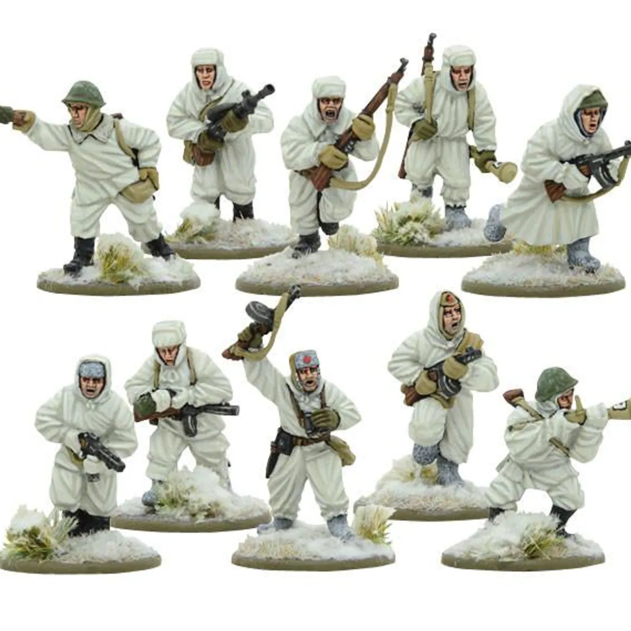 Warlord Games 28mm Bolt Action - Soviet Forces - Veteran Squad in Snowsuits