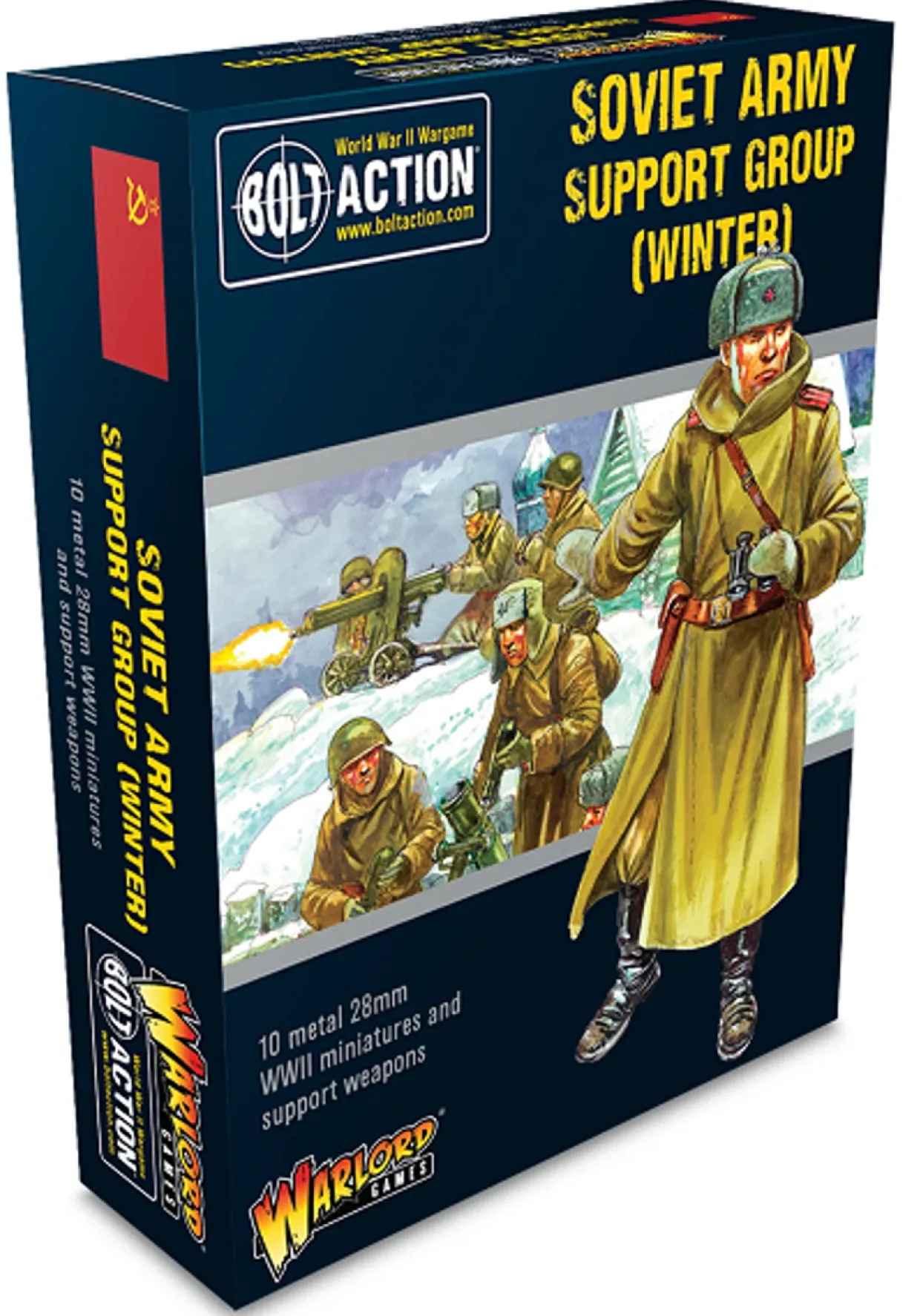Warlord Games 28mm Bolt Action - Soviet Forces - Army Support Group in Winter Uniform