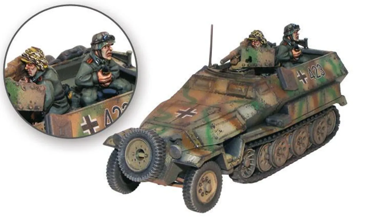 Warlord Games 28mm Bolt Action - German Forces - Sd.Kfz.251/10 37mm Pak 36 Platoon Leader Half-Track