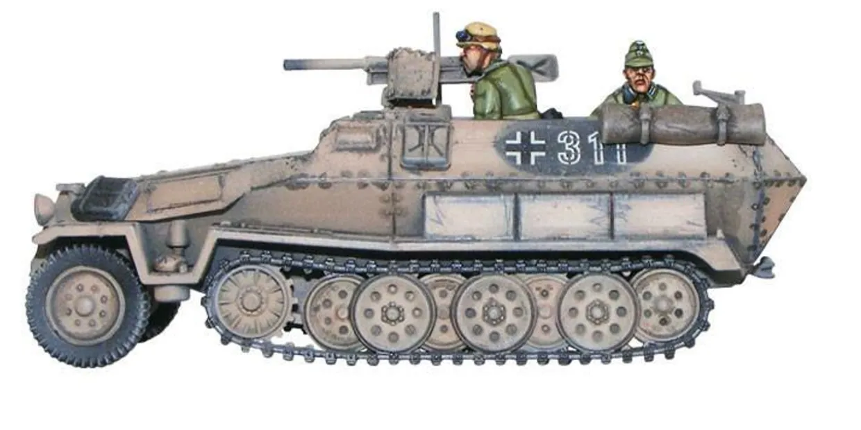 Warlord Games 28mm Bolt Action - German Forces - Sd.Kfz.251/10 37mm Pak 36 Platoon Leader Half-Track