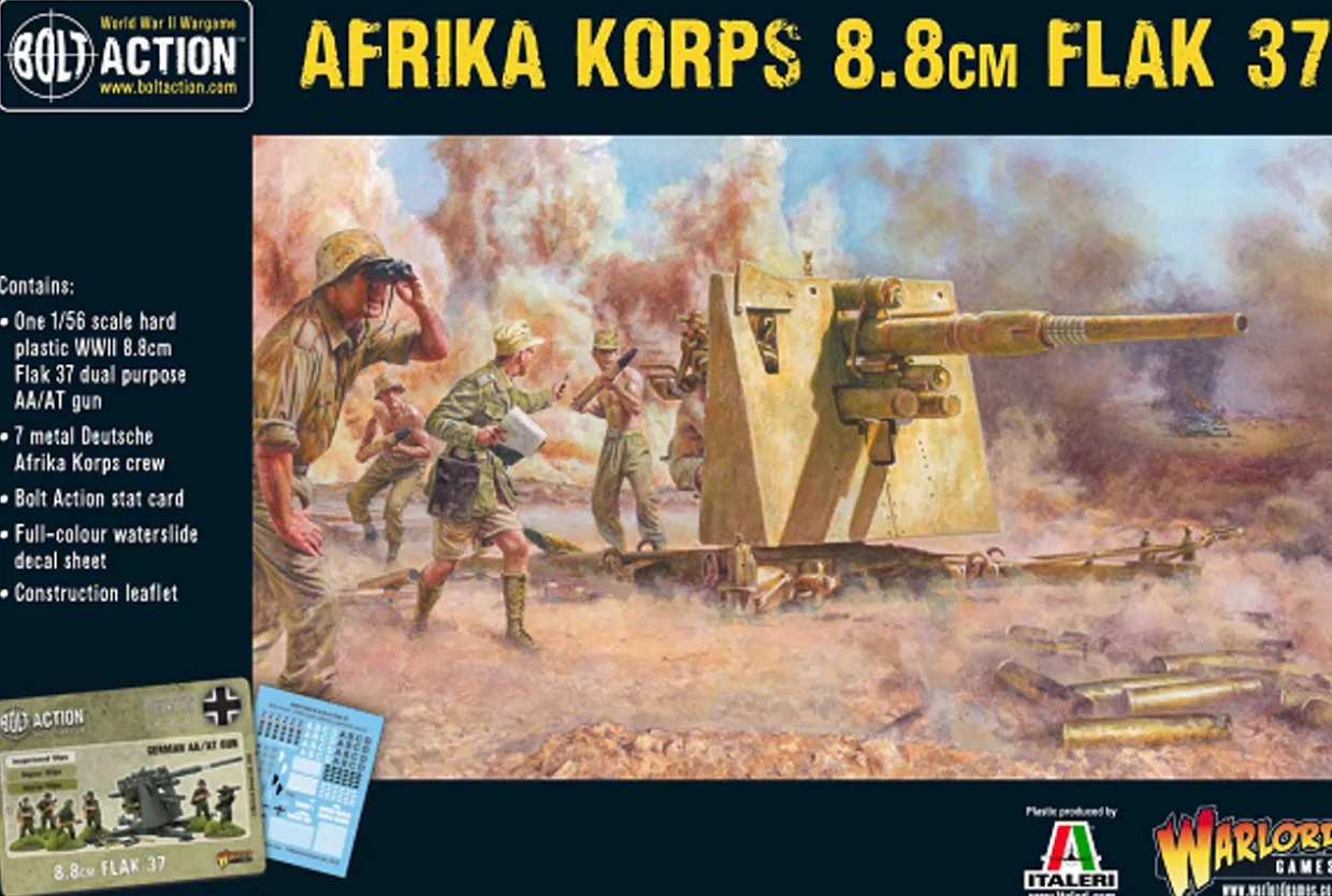Warlord Games 28mm Bolt Action - German Forces - Afrika Korps 88mm Flak 37