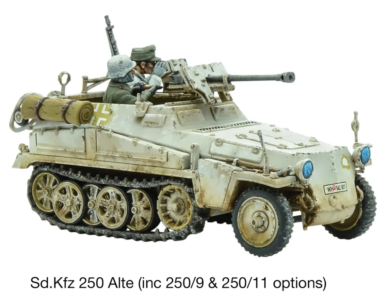 Warlord Games 28mm Bolt Action - German Forces - Sd.Kfz.250 Alte Half-Track - 250/1, 250/9, or 250/11