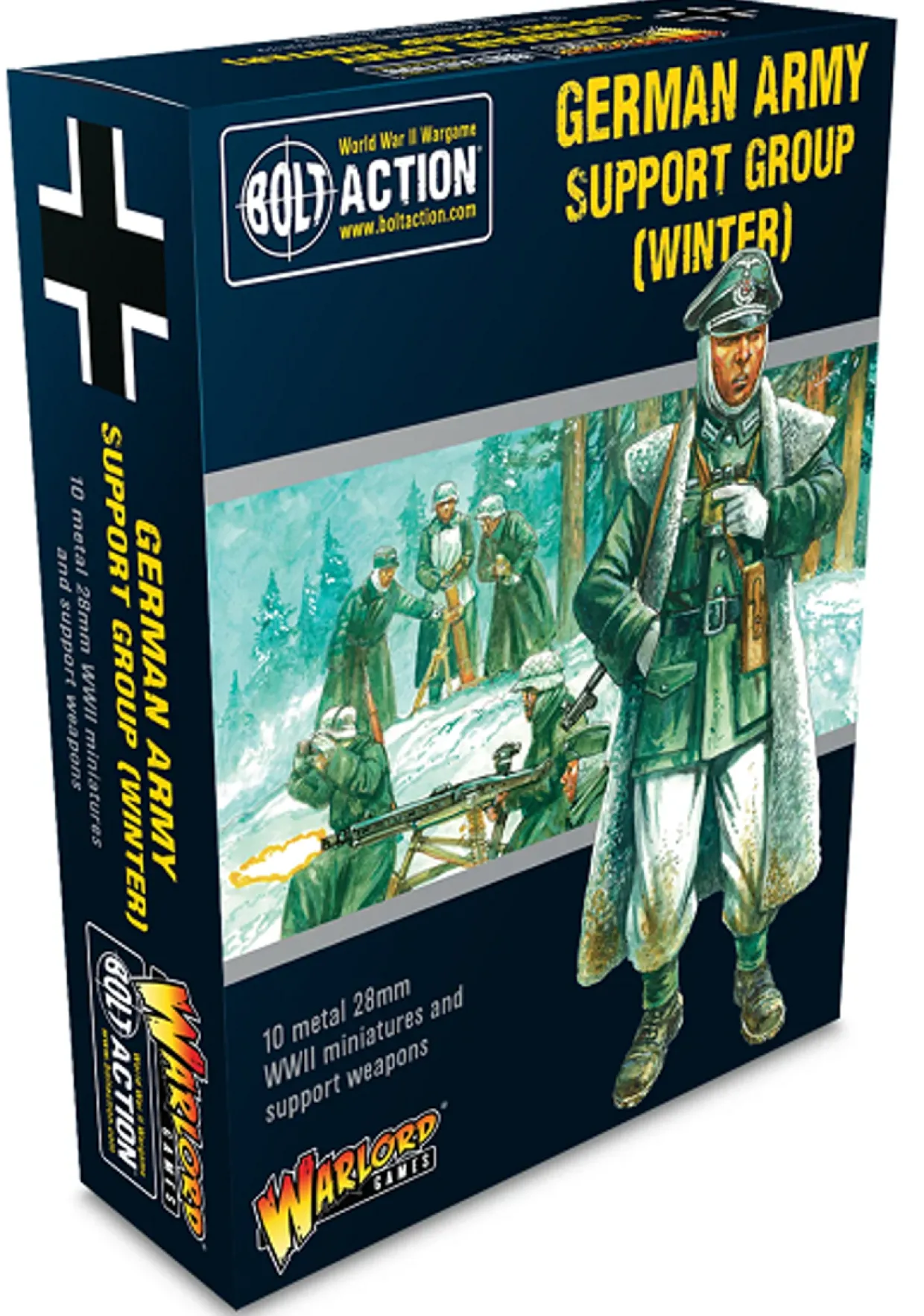 Warlord Games 28mm Bolt Action - German Forces - German Army Support Group in Winter Uniform