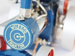 Wilesco D405 Live Steam Traction Engine Blue and Red