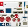 Wilesco D415 Live Steam Traction Engine Kit Red and Blue