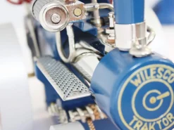 Wilesco D415 Live Steam Traction Engine Kit Red and Blue