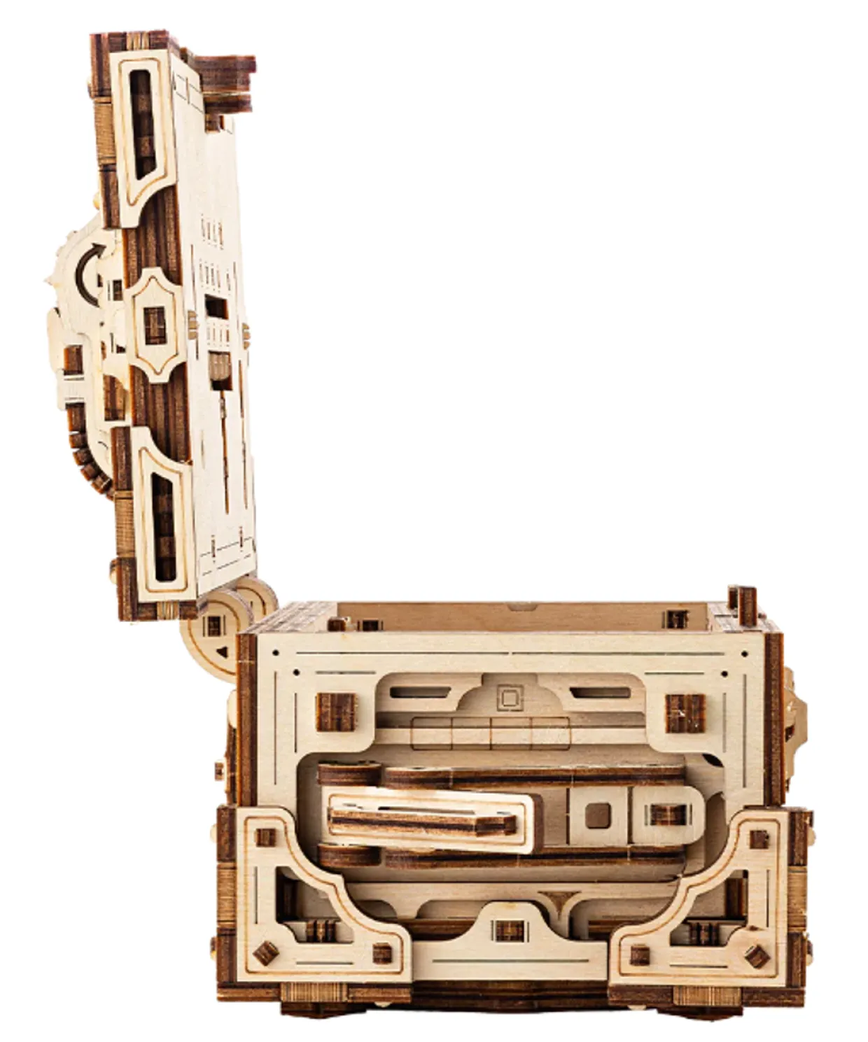 Wood Trick Enigma Chest 3D Wooden Model Kit