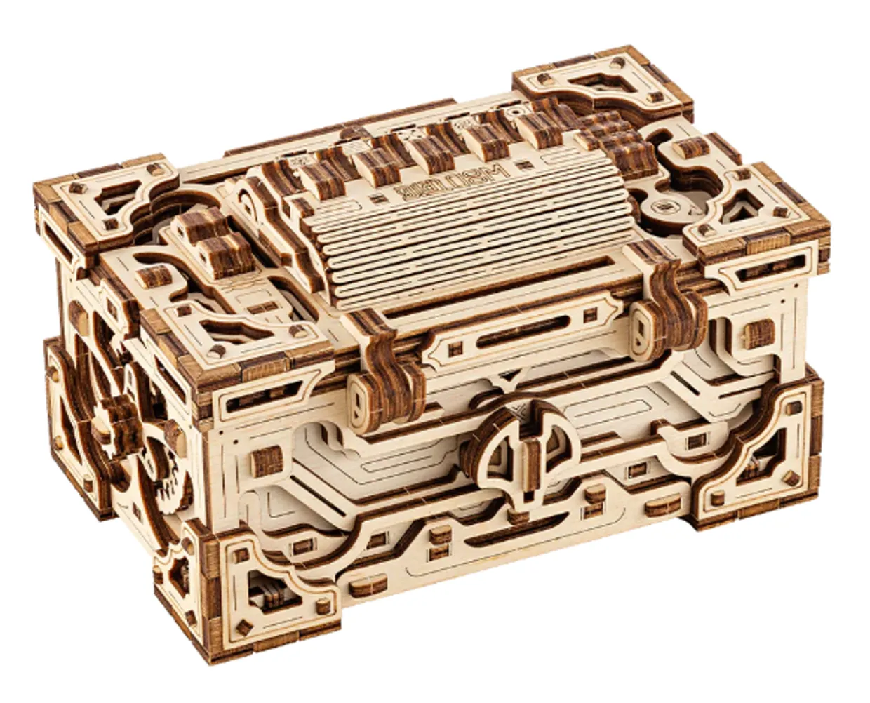 Wood Trick Enigma Chest 3D Wooden Model Kit