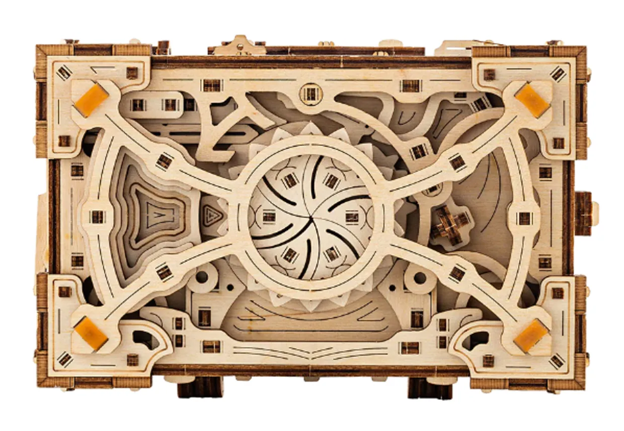 Wood Trick Enigma Chest 3D Wooden Model Kit