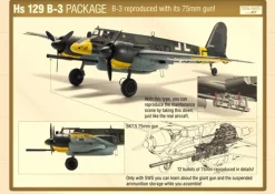 Zoukei Mura 1/32 Henschel Hs 129 B-3 with 75mm Gun Model Kit