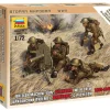 Zvezda 1/72 WWII British Vickers MG with Crew 1939-1942