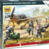 Zvezda 1/72 WWII German Air Force Ground Crew