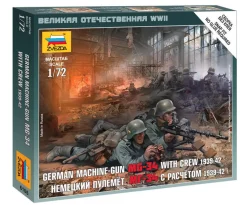 Zvezda 1/72 WWII German MG Crew Eastern Front