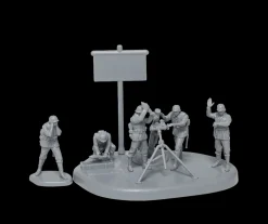 Zvezda 1/72 WWII German 120mm Mortar with Crew