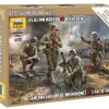 Zvezda 1/72 WWII US 81mm Mortar M1 with Crew